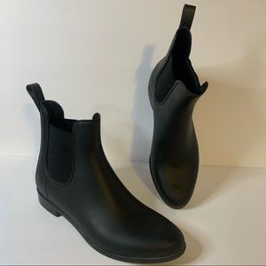 Black Rubber Ankle Merona Chelsea Rain Boots